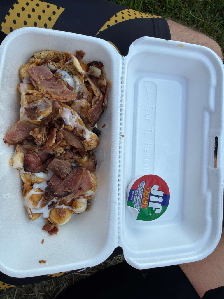 Food and refreshments enjoyed during a RAGBRAI stop