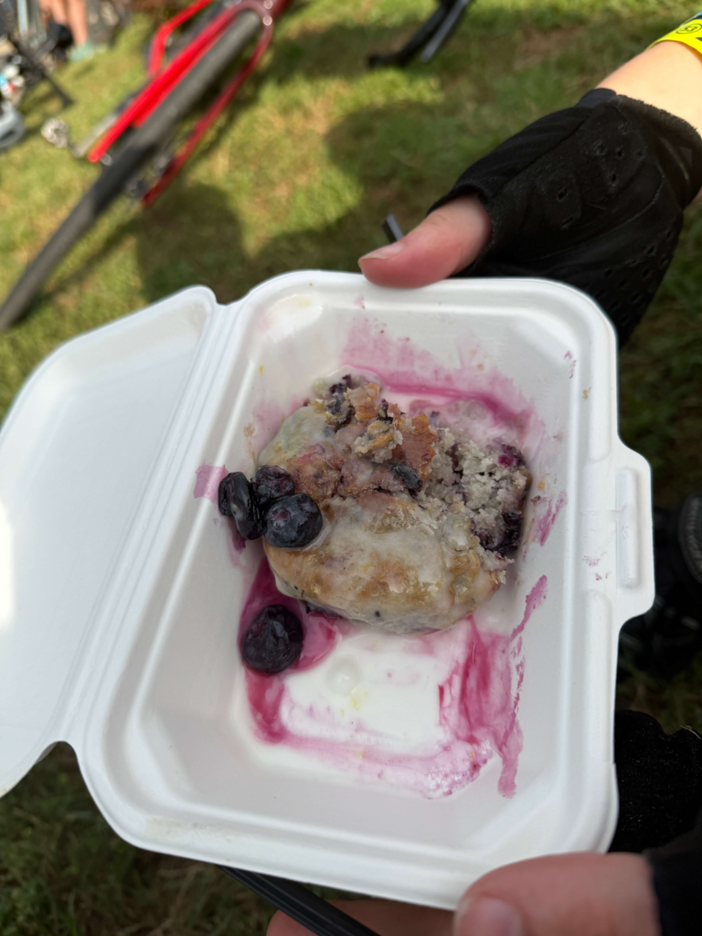 RAGBRAI-themed biscuits served during a stop along the Iowa route